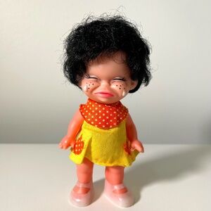 Vintage 60s 70s Moody Doll Vinyl Head Plastic Body Made in Hong Kong (18B)
